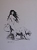 LIONS STRIDE - PEN & INK ART